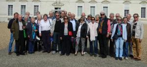 Members of our two Clubs outside the Chateau